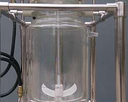 Reator químico de vidro
