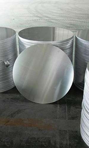 Chapa circular de alumínio